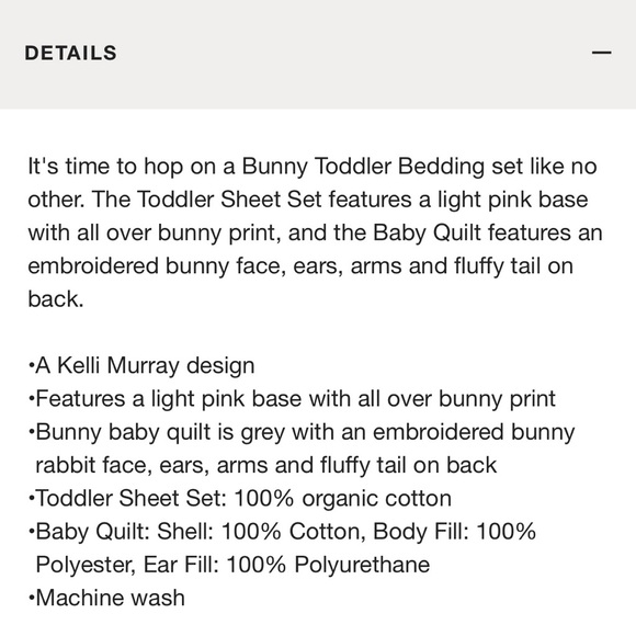 Crate and Kids Organic Bunny Toddler Sheet Set - Picture 4 of 4
